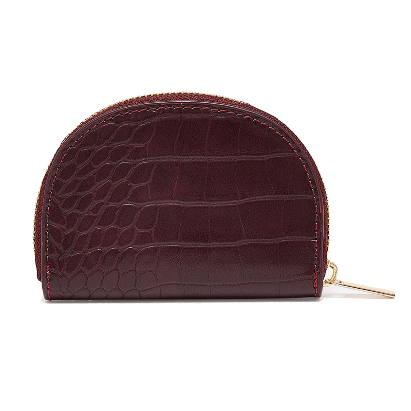 Joules Harwell Half Moon Coin Purse - Oxblood-1
